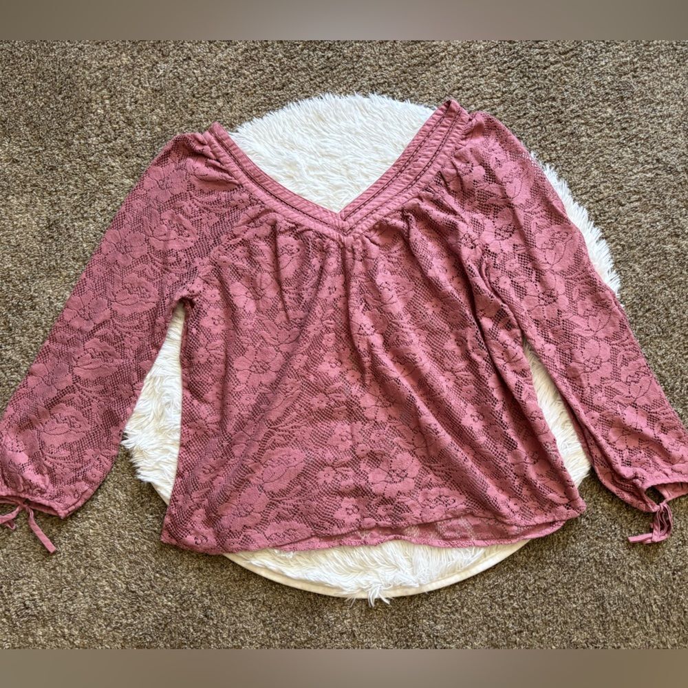 Hinge‎ Top Mauve Pink Womens Size XXL